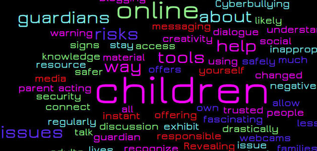 image of internet safety word cloud