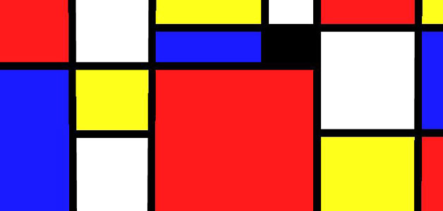 √ Mondrian Coloring Pages / Composition In The Style Of Piet Mondrian