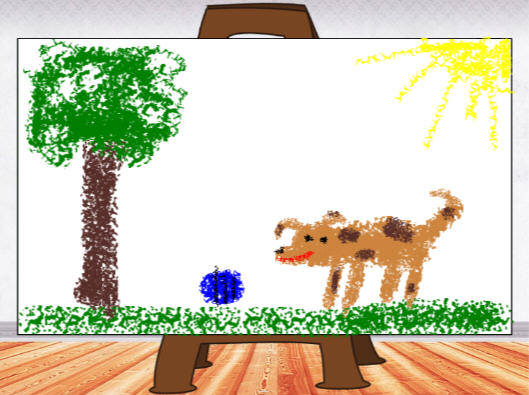 sample student painting