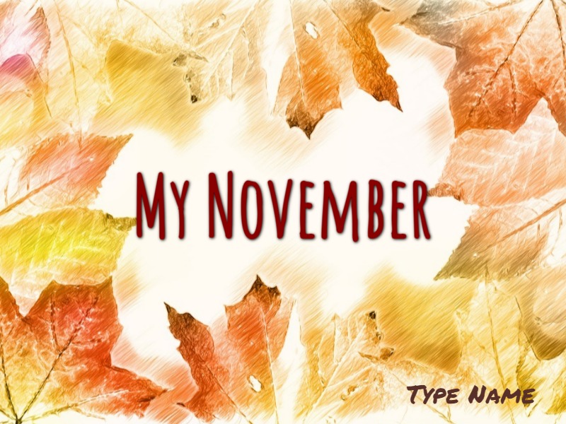 My November Book Template