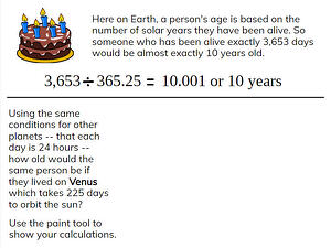 page from Wixie template