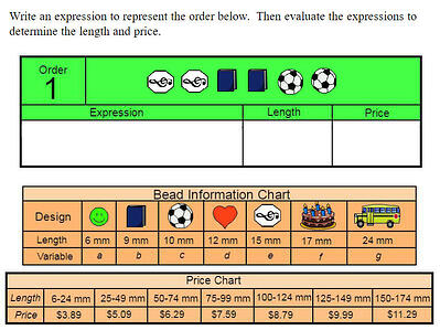 page from Wixie template