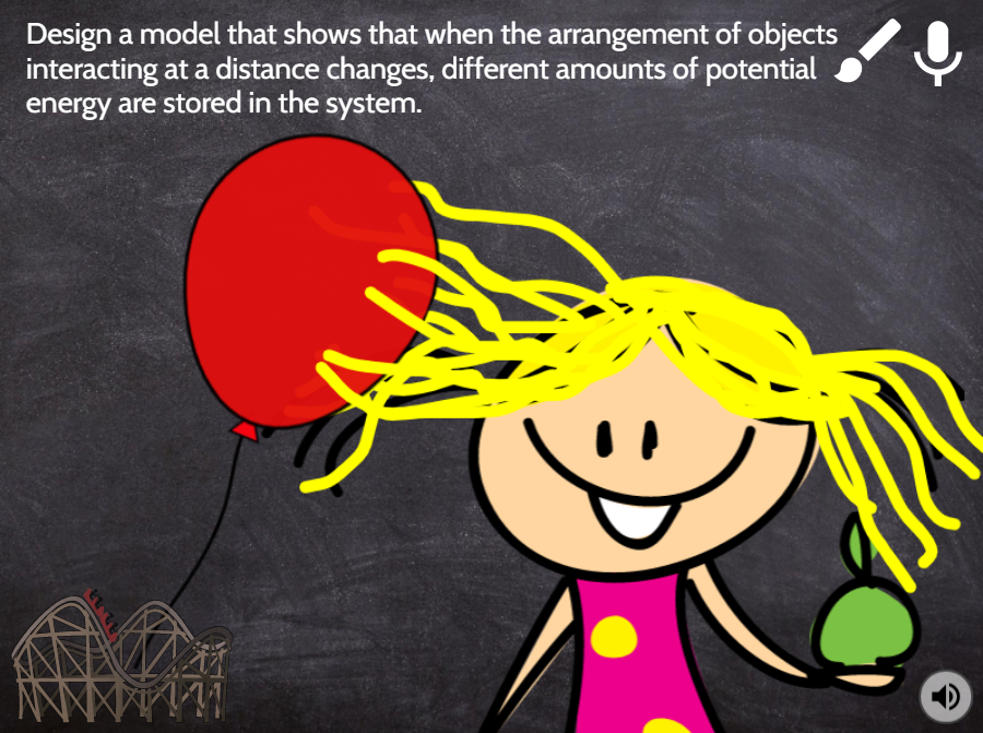sample page from a student's Changes in Energy Model project