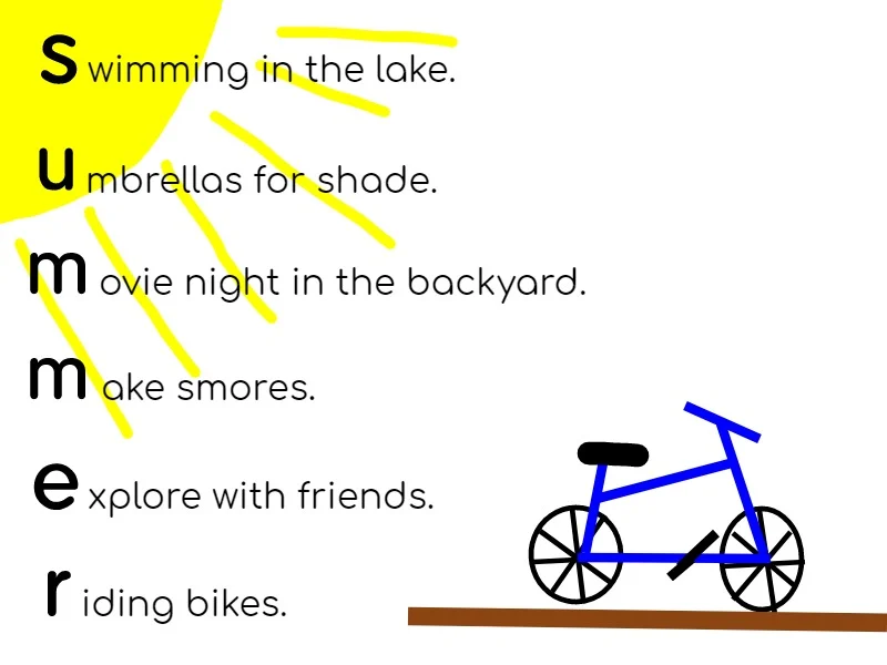 sample student acrostic poem